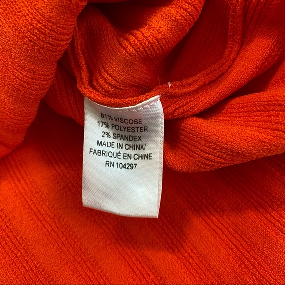 MILLY Orange Tie Front Dress - Picture 6 of 6